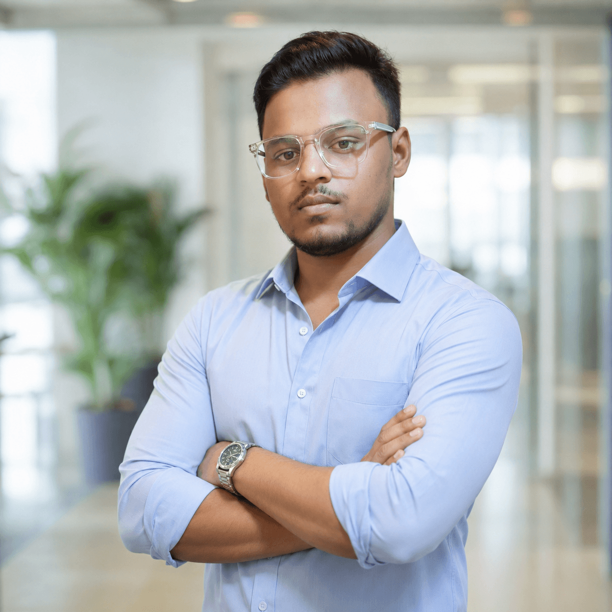 Imran in a candid portrait